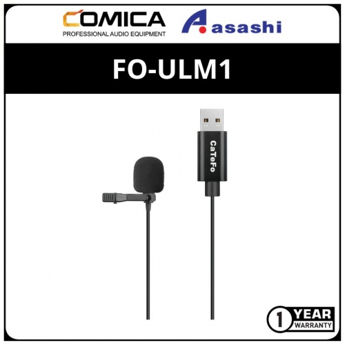 Comica FO-ULM1 CaTeFo USB Clipe-on Lavalier Microphone for PC