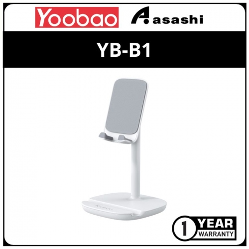 Yoobao YB-B1-White Adjustable Orientation and Angle CellPhone Holder (1 yrs Limited Hardware Warranty)
