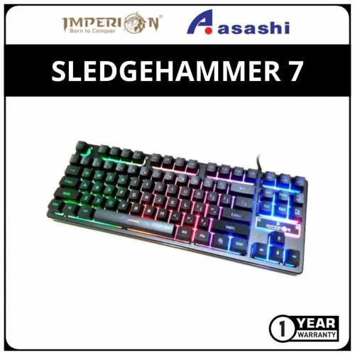Imperion SLEDGEHAMMER 7 (87KEY) Gaming Keyboard - Black