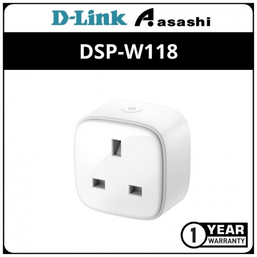 D-Link DSP-W118 My-DLINK WiFi N300 Smart Plug Support My D-LINK Apps