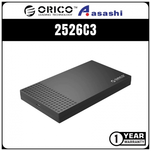 ORICO 2526C3 5Gbps Type-C 2.5 Hard Drive Enclosure (1 yrs Limited Hardware Warranty)