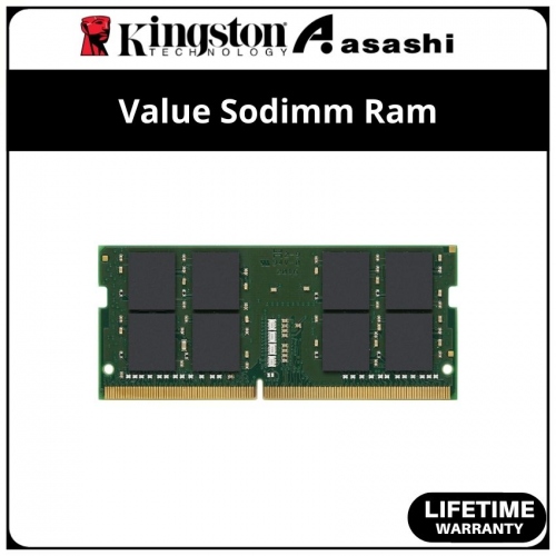 Kingston DDR4 32GB 3200MHz Value Sodimm Ram - KVR32S22D8/32
