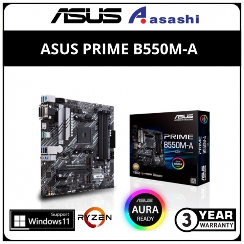 ASUS PRIME B550M-A (AM4) mATX Motherboard