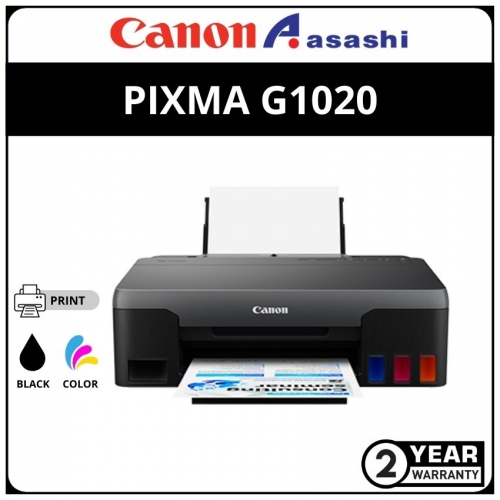 Canon G1020 Single Function A4 Ink Efficient Printer (Print) 2 Yrs Warranty or 20,000pages whichever comes first