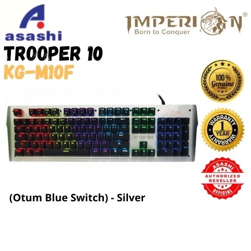 Imperion TROOPER 10 Gaming Keyboard (Otum Blue Switch) - Silver