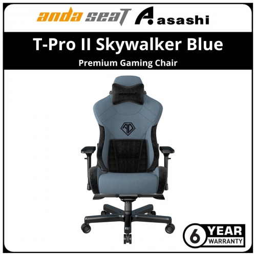 ANDA SEAT T-Pro II Skywalker Blue Premium Linen Fiber Gaming Chair 6Y