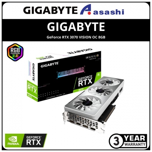 GIGABYTE GeForce RTX 3070 VISION OC 8GB GDDR6 Graphic Card (GV-N3070VISION OC-8GD)