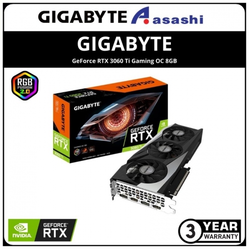 GIGABYTE GeForce RTX 3060 Ti Gaming OC 8GB GDDR6 Graphic Card (GV-N306TGAMING OC-8GD)
