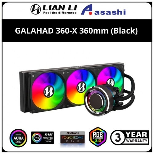 LIAN LI GALAHAD 360-X 360mm (Black) AIO Liquid Cooler