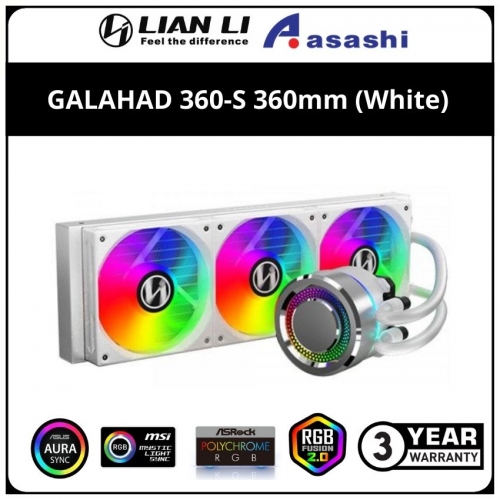 LIAN LI GALAHAD 360-S 360mm (White) AIO Liquid Cooler
