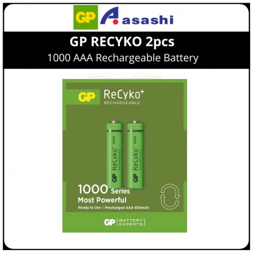 GP RECYKO 2pcs 950 AAA Rechargeable Battery (GPRHC103E018)