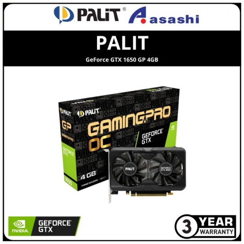 PALIT GeForce GTX 1650 GP 4GB GDDR6 Graphic Card (NE6165001BG1-1175A)