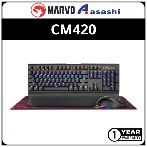 Marvo MK-CM420 3in1 Mechanical Advanced Pack- Red Switch (1 yrs Limited Hardware Warranty)