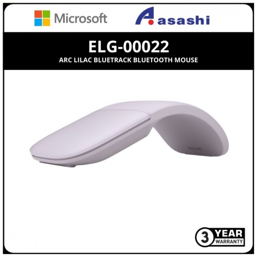 Microsoft Arc Lilac Bluetrack Bluetooth Mouse ELG-00022 (3 yrs Limited Hardware Warranty)