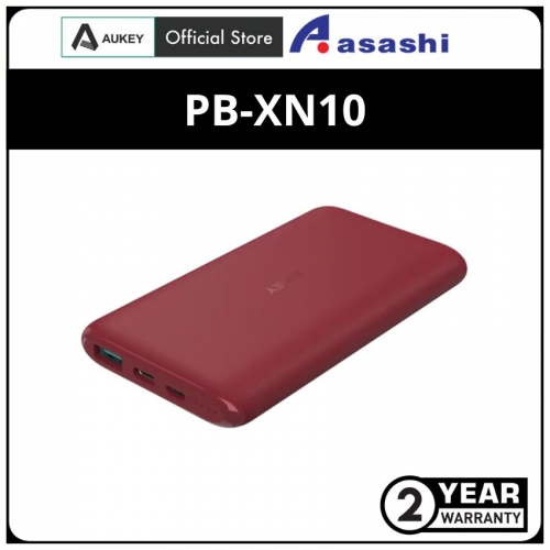 AUKEY PB-XN10 10000mAh USB-C Power Bank - Red