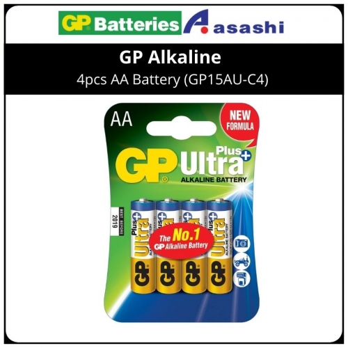 GP Alkaline 4pcs AA Battery (GP15AU-C4)