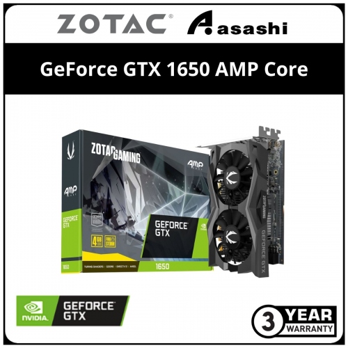 ZOTAC GAMING GeForce GTX 1650 AMP Core 4GB GDDR6 Graphic Card (ZT-T16520J-10L)
