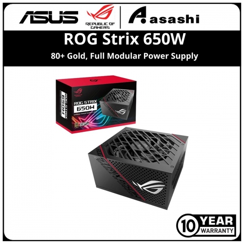 ASUS ROG Strix 650G 80+ Gold, Full Modular Power Supply (10 Years Warranty)