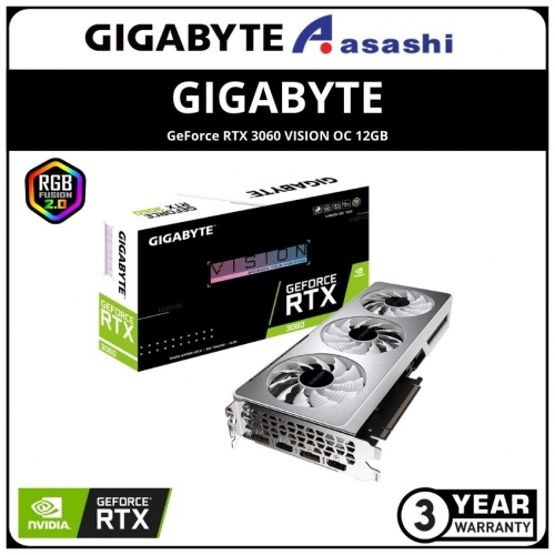 GIGABYTE GeForce RTX 3060 VISION OC 12GB GDDR6 Graphic Card (GV-N3060VISION OC-12GD)