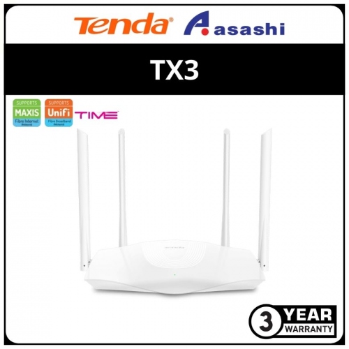 Tenda TX3 AX1800 Dual Band Gigabit Wi-Fi 6 Router