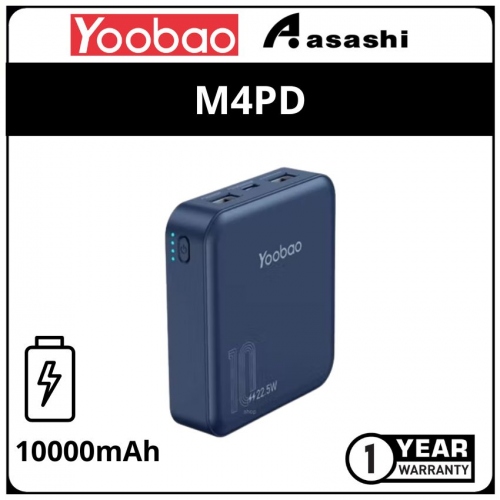 Yoobao M4PD-BL 10000mah 22.5w Power Bank (1 yrs Limited Hardware Warranty)
