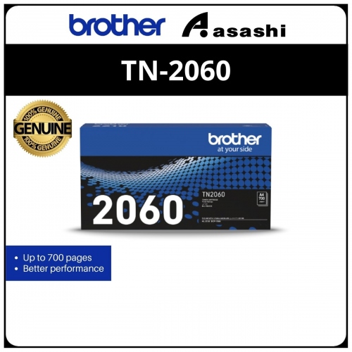 Brother TN-2060 Toner Black up to 700 pages @ 5% coverage