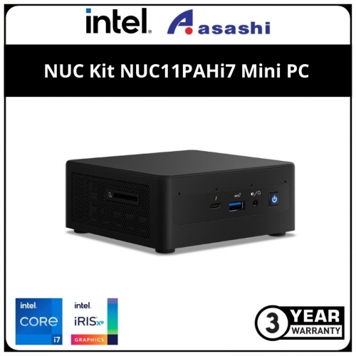 Intel NUC Kit NUC11PAHi7 Mini PC - (i7-1165G7,4.70 GHz/ 2x DDR4/ 2.5