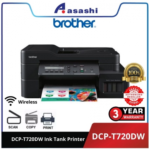 Brother DCP-T720DW Ink Tank Printer (Print,Scan,Copy.Wireless,Wifi direct,Duplex)