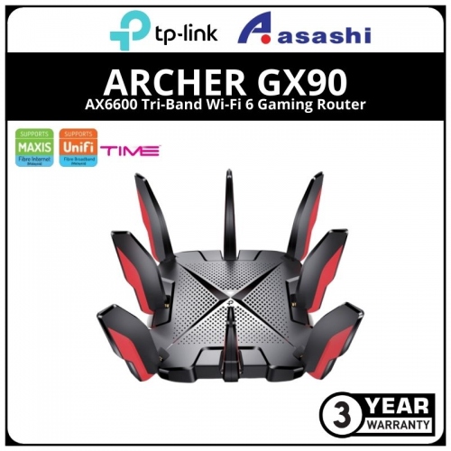 Tp-Link Archer GX90 AX6600 Tri-Band Wi-Fi 6 Gaming Router