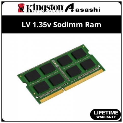 Kingston DDR3 8GB 1600Mhz Low Voltage 1.35v Sodimm Ram - KVR16LS11/8WP