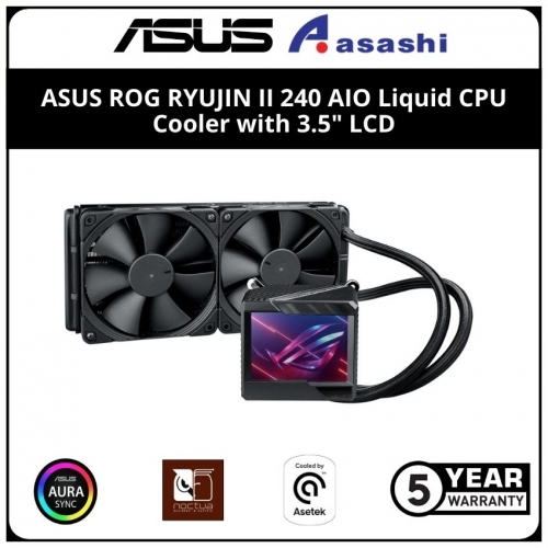 ASUS ROG Ryujin II 240 AIO Liquid CPU Cooler with 3.5