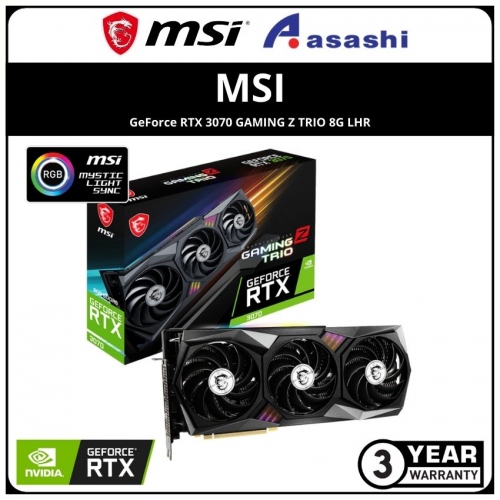 MSI GeForce RTX 3070 GAMING Z TRIO 8G LHR GDDR6 Graphic Card