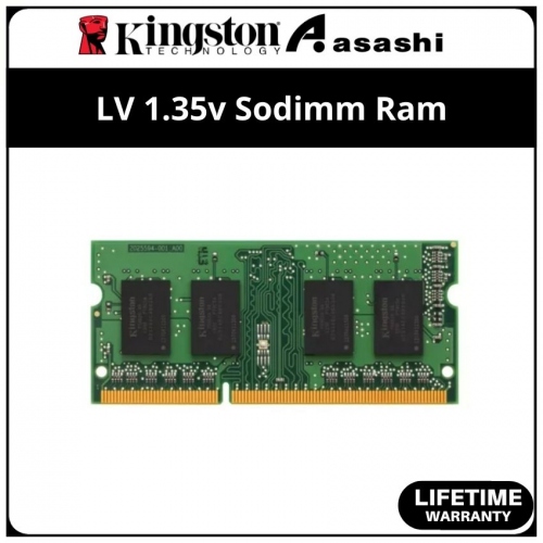 Kingston DDR3 4GB 1600Mhz Low Voltage 1.35v Sodimm Ram -KVR16LS11/4WP