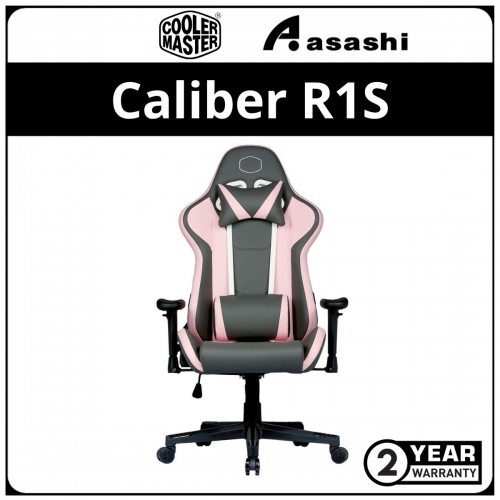 Cooler Master Caliber R1S Gaming Chair (Rose Pink Gray) - 2Y