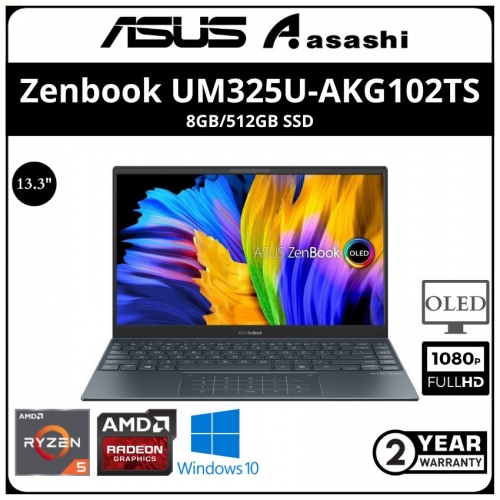 Asus Zenbook UM325U-AKG102TS (AMD Ryzen 5-5500U/8G/512GB SSD/13.3