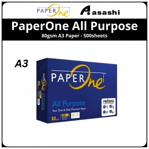 PaperOne All Purpose (Blue) 80gsm A3 Paper - 500sheets