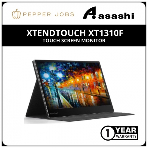 PEPPER JOBS XTendTouch XT1310F Type-C Portable Display - Ultra-thin Portable 13.3 inch IPS Touch Screen Monitor (1yr Warranty)