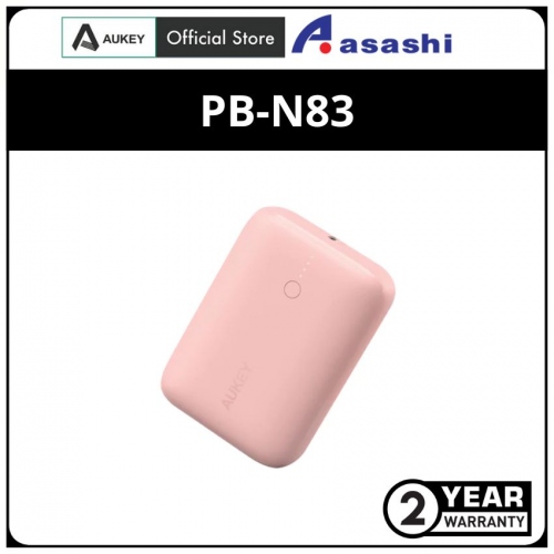 AUKEY PB-N83 18W USB C PD & USB QC3.0 10000mAH Mini Power Bank - PINK