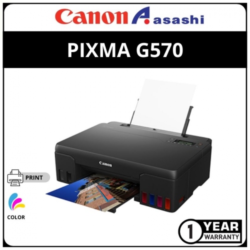 Canon G570 A4 Ink Efficient Photo Printer (Print,Wireless) 1 Yrs Warranty or 3,000pages whichever comes first