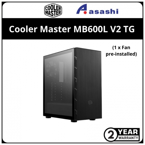 Cooler Master MB600L V2 TG ATX Casing (1 x Fan)