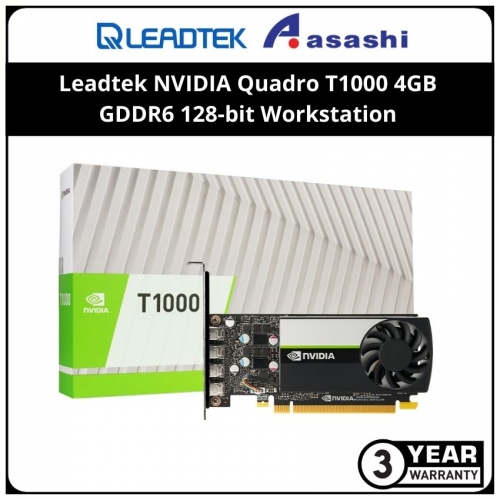 Leadtek NVIDIA Quadro T1000 4GB GDDR6 128-bit Workstation Graphic Card