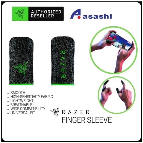 Razer Gaming Finger Sleeve (Smooth, High-Sensitivity Fabric, Lightweight + Breathable, Wide Compatibility + Universal Fit)