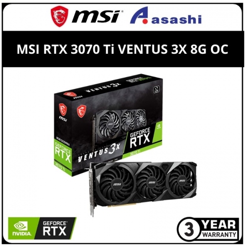 MSI GeForce RTX 3070 Ti VENTUS 3X 8G OC GDDR6 Graphic Card