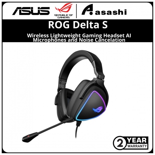 ASUS ROG Delta S Lightweight RGB USB-C AI Noise-Canceling Gaming Headset 2Y