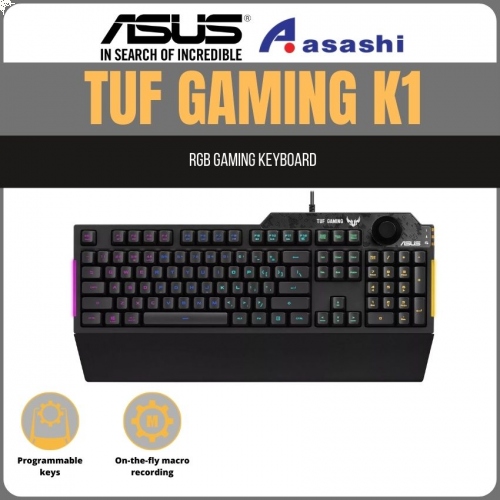 PROMO - ASUS TUF GAMING K1 RGB Gaming Keyboard RA04 2Y