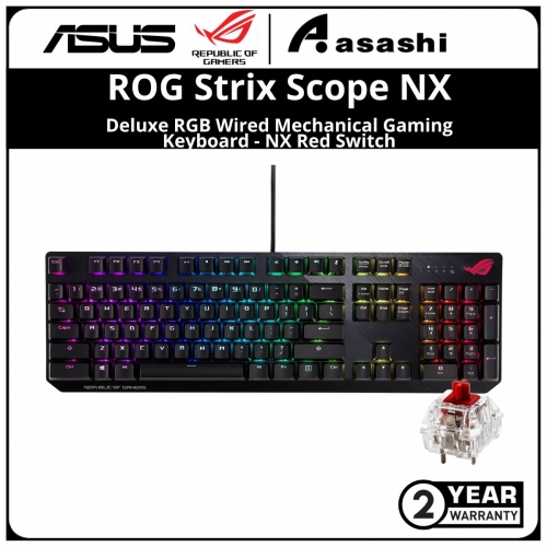 ASUS ROG Strix Scope NX Deluxe RGB Wired Mechanical Gaming Keyboard XA04 - ROX NX RED 2Y