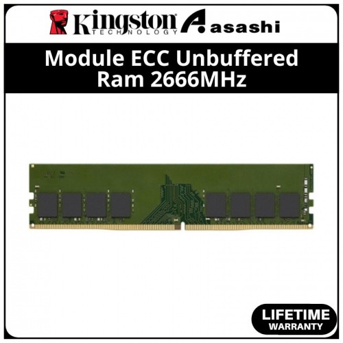 Kingston DDR4 8GB 2666MHz 1Rx8 Module ECC Unbuffered Ram for Hp/Compaq Server - KTH-PL426E/8G