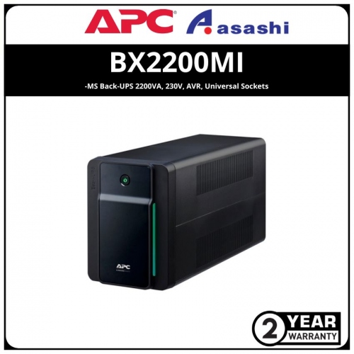 APC BX2200MI-MS Back-UPS 2200VA, 230V, AVR, Universal Sockets