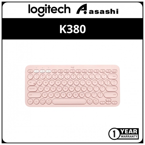 Logitech K380-Rose Gold Multi-Device Bluetooth Keyboard (1 yrs Limited Hardware Warranty)