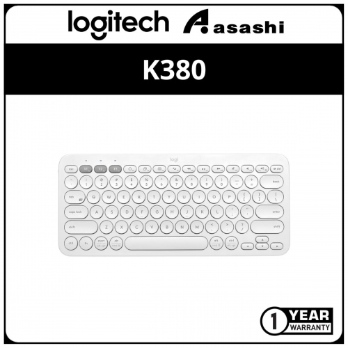 Logitech K380-Off White Multi-Device Bluetooth Keyboard (1 yrs Limited Hardware Warranty)
